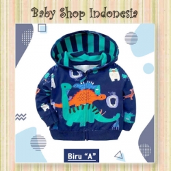 LK193 Jaket Bayi Import Jaket Anak Import Murah Jaket Hoodie Anak Blue Bronto n Friends  large
